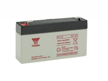 Akumulator kwasowo-ołowiowy / AGM YUASA serii NP 6V 1,2Ah