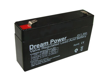 akumulator żelowy AGM Dream Power 6V 1,3Ah