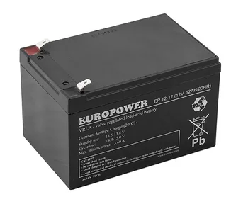 akumulator żelowy AGM Europower serii EP 12V 12Ah