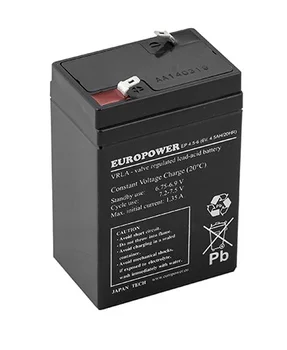 akumulator żelowy AGM EUROPOWER serii EP 6V 4,5Ah