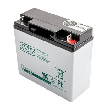 akumulator żelowy AGM SSB SBL 18-12 12V 18Ah M5 akumulator żelowy AGM SSB SBL 18-12 12V 18Ah M5