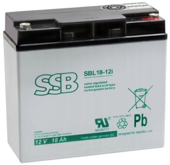 akumulator żelowy AGM SSB SBL 18-12i 12V 18Ah M5 akumulator żelowy AGM SSB SBL 18-12i 12V 18Ah M5