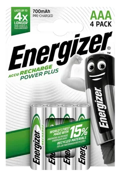 Akumulatorki Energizer R03/AAA Ni-MH 700mAh Power Plus - 4 sztuki