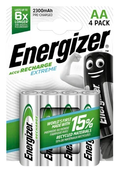 Akumulatorki Energizer R6/AA Ni-MH 2300mAh Extreme - 4 sztuki