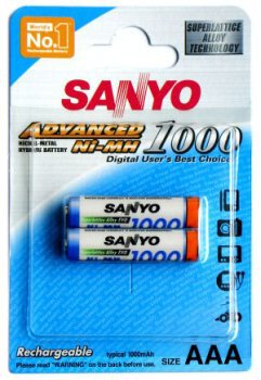 akumulatorki Sanyo R03 AAA Ni-MH 1000mAh