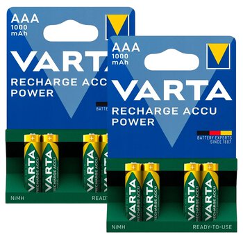 akumulatorki Varta Ready2use R03 AAA Ni-MH 1000 mAh - 8 sztuk