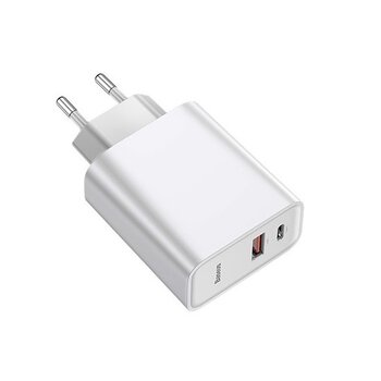 Baseus BS-EU905 CCFS-C02 30W szybka ładowarka sieciowa z gniazdem USB QC3.0 oraz USB-C PD 3.0