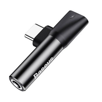 Baseus CATL41-01 adapter audio USB-C do Mini Jack 3.5mm + USB-C