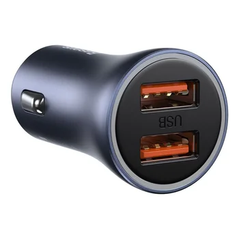 Baseus CCJD-A0G 40W szybka ładowarka samochodowa z dwoma gniazdami USB SCP Quick Charge 3.0 