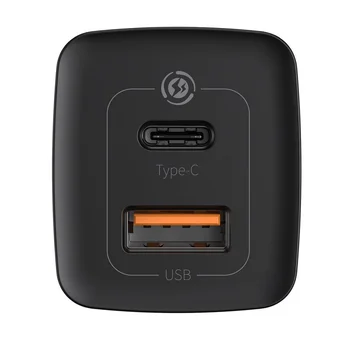 Baseus GaN2 Lite CCGAN2L-B01 65W szybka ładowarka sieciowa z gniazdem USB-C PD 3.0 oraz USB QC4.0