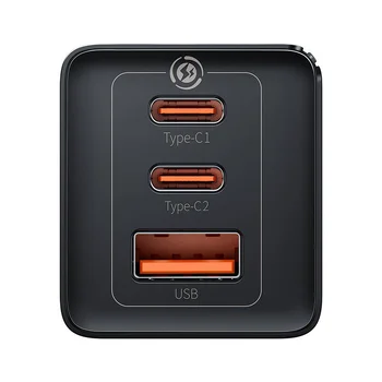 Baseus GaN5 Pro CCGP120201 65W szybka ładowarka sieciowa z 2 gniazdami USB-C PD oraz USB