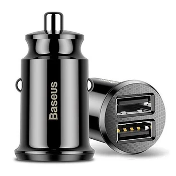 Baseus Grain C8-K CCALL-ML01 3.1A ładowarka samochodowa z dwoma gniazdami USB