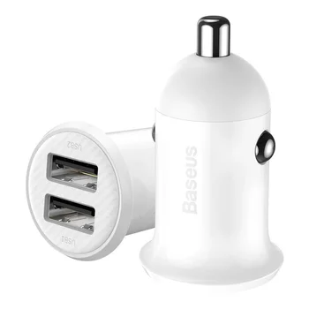 Baseus Grain Pro CCALLP-02 4.8A ładowarka samochodowa z dwoma gniazdami USB