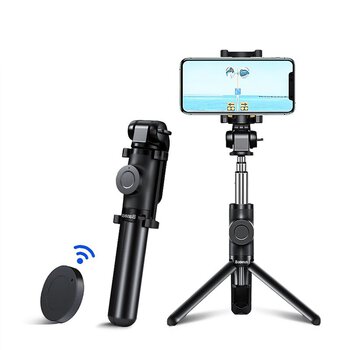 Baseus Lovely Selfie Stick + statyw uchwyt 2w1 pilot Bluetooth