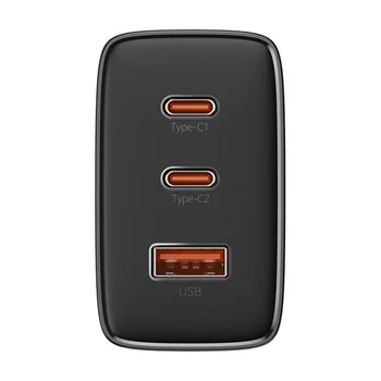 Baseus OS-Cube Pro P10152301113-00 65W szybka ładowarka sieciowa z 2 gniazdami USB-C PD oraz USB