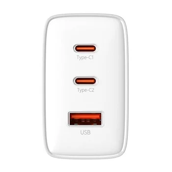 Baseus OS-Cube Pro P10152301213-00 65W szybka ładowarka sieciowa z 2 gniazdami USB-C PD oraz USB