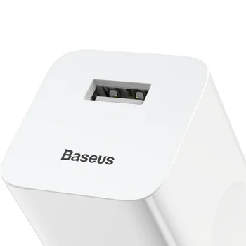 Baseus QC3.0 FC67E CCALL-BX02 24W szybka ładowarka sieciowa z gniazdem USB Quick Charge 3.0