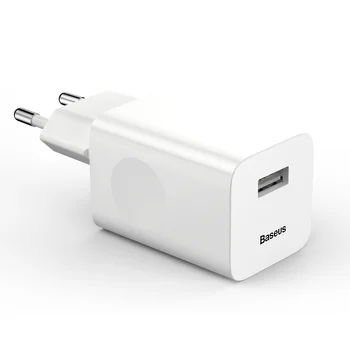Baseus QC3.0 FC67E CCALL-BX02 24W szybka ładowarka sieciowa z gniazdem USB Quick Charge 3.0