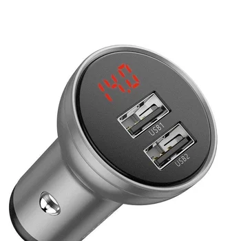 Baseus VCBXA CCBX-0S 4.8A 24W ładowarka samochodowa z dwoma gniazdami USB