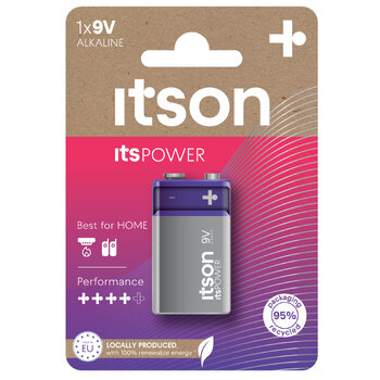 bateria 6LR61 / 9V ITSON ITSPOWER (blister)