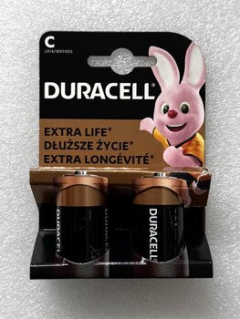 OUTLET bateria alkaliczna Duracell LR14 C (blister) - 2 sztuki