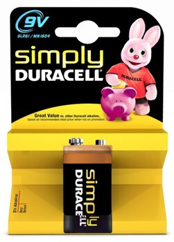 bateria alkaliczna Duracell Simply 6LR61 9V (blister)