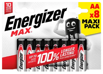 Baterie AA LR6 alkaliczne Energizer pakowane po 8 sztuk w blistrze