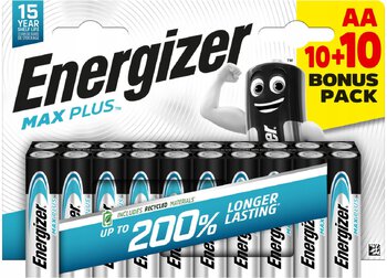 Bateria alkaliczna Energizer MAX Plus LR6/AA (blister) - 20 sztuk
