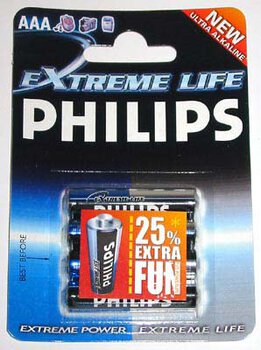 bateria alkaliczna Philips ExtremeLife LR03 AAA (blister)