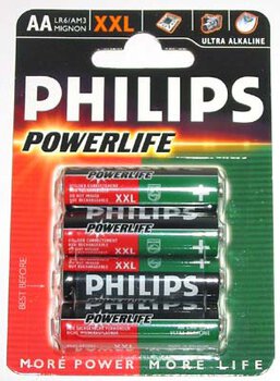 bateria alkaliczna Philips PowerLife LR6 AA (blister)