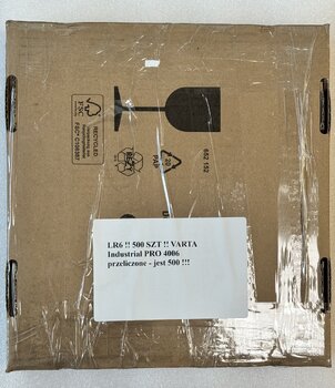 OUTLET bateria alkaliczna Varta Industrial PRO LR6/AA 4006 (tray) - 500 sztuk OUTLET bateria alkaliczna Varta Industrial PRO LR6/AA 4006 (tray) - 500 sztuk