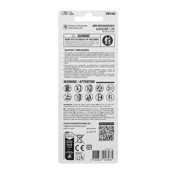 Bateria alkaliczna Vinnic 625 /  EPX625G / LR9 / L1560 - 10 sztuk