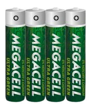 Bateria cynkowo-węglowa Megacell Ultra Green R03 AAA (blister) - 4 sztuki