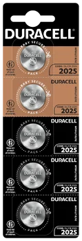 5 x bateria litowa mini Duracell CR2025 DL2025 ECR2025 HSDC