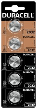 baterie litowe mini Duracell CR2032 DL2032 ECR2032 5BL HSDC 5 sztuk