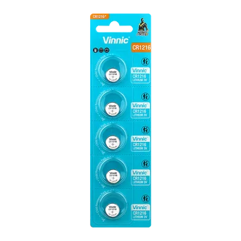bateria litowa Vinnic CR1216 - 5 sztuk