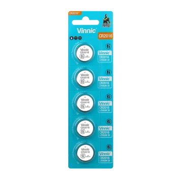 bateria litowa Vinnic CR2016 - 5 sztuk