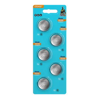 bateria litowa Vinnic CR2450 - 5 sztuk