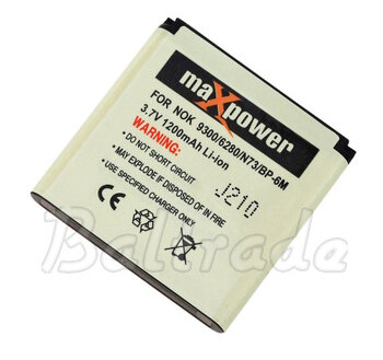 Bateria maXpower do Nokia N73/9300/3250 Li-ion 1200mAh