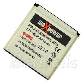 Bateria maXpower do Sony Ericsson C902/C905/K850 Li-ion 1000mAh