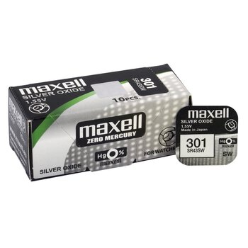 bateria srebrowa mini Maxell 301 / SR43SW / SR43