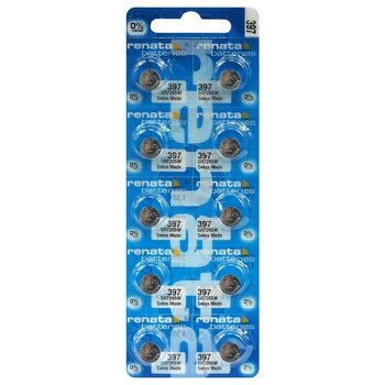 10 x bateria srebrowa (zegarkowa) Renata 397 / SR726SW 10 x bateria srebrowa (zegarkowa) Renata 397 / SR726SW