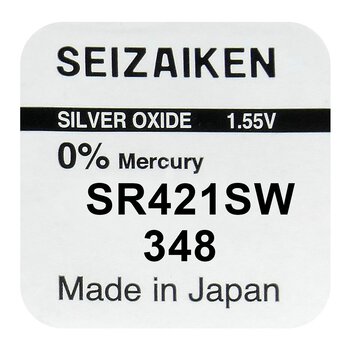 bateria srebrowa mini Seizaiken / SEIKO 348 / SR421SW