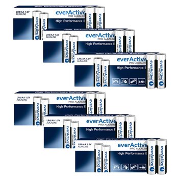 baterie alkaliczne AA / LR6 everActive Pro Alkaline (kartonik) - 60 sztuk