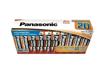 Baterie Panasonic Alkaline PRO Power LR03/AAA (kartonik) - 20 sztuk