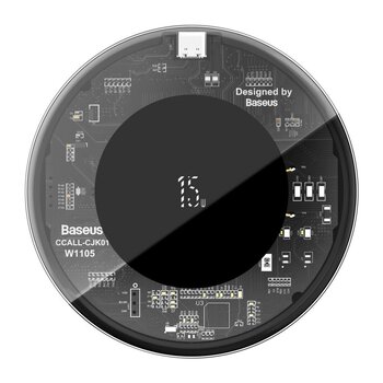 Bezprzewodowa ładowarka indukcyjna QI Fast Baseus Simple WXJK-BA02 15W