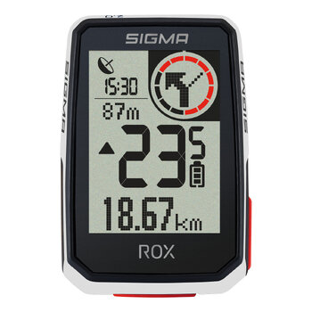 Bezprzewodowy licznik rowerowy / komputer z GPS Sigma ROX 2.0 biały 01051