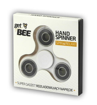 biały hand spinner / fidget spinner Get BEE