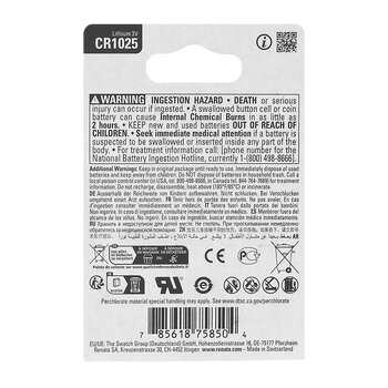 2 x bateria litowa Renata SC CR1025 2 x bateria litowa Renata SC CR1025