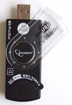 Czytnik kart SIM + Kart microSD/SDHC USB 2.0